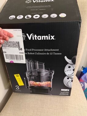 Vitamix 12-Cup Food Processor Attachment - Black
